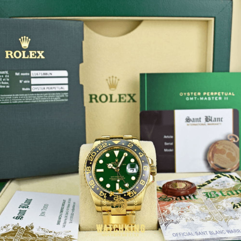 Rolex GMT-Master II Doré/Vert 40mm