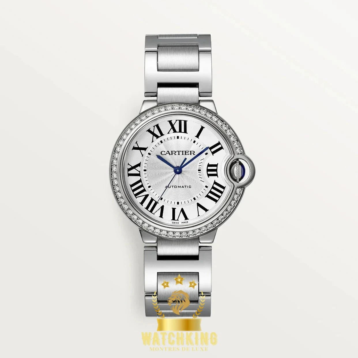 Ballon Bleu Strass Argenté 36mm - by My Store -