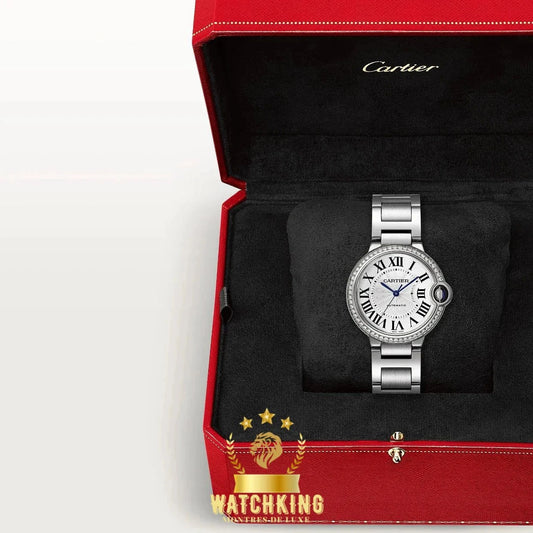 Ballon Bleu Strass Argenté 36mm - by My Store -