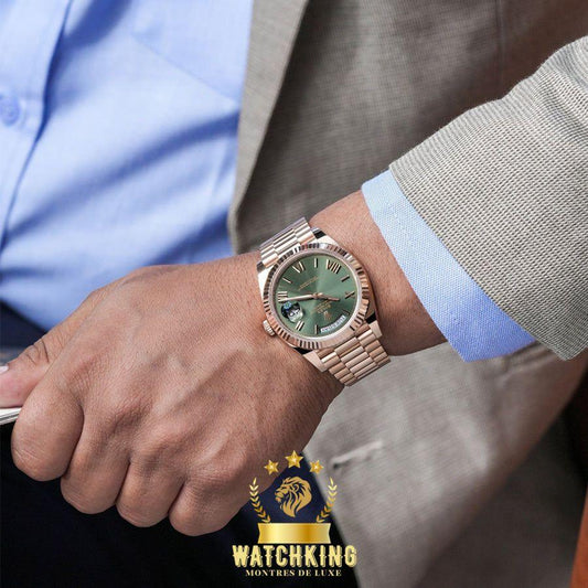 Rolex Day-Date Or Rose Vert Olive