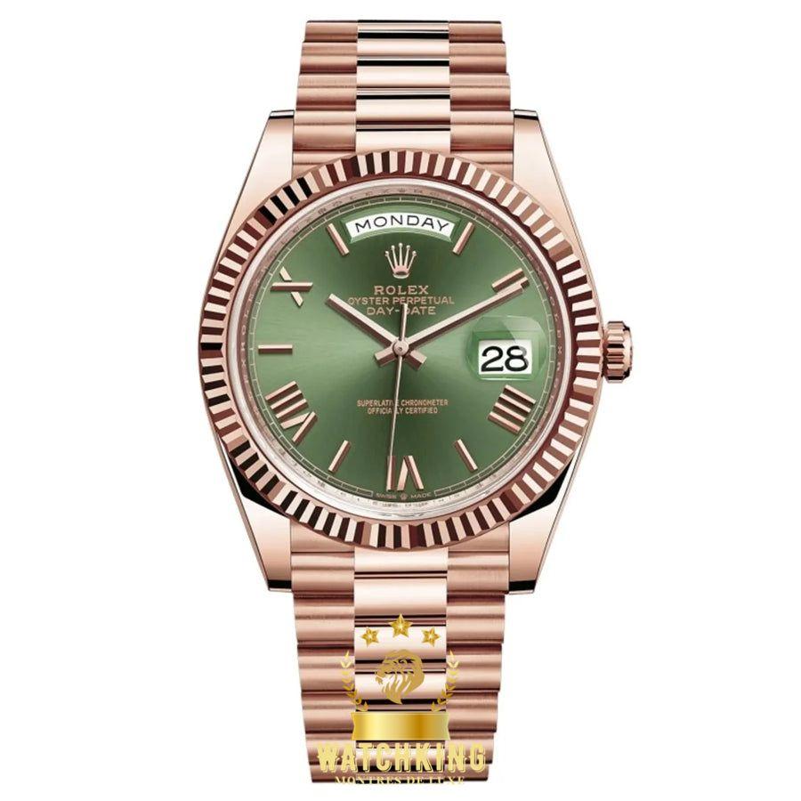 Rolex Day-Date Or Rose Vert Olive