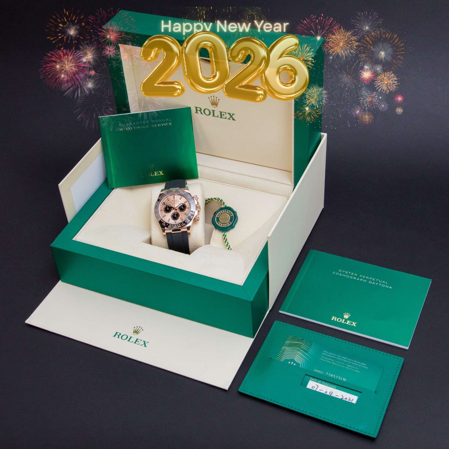 Rolex Daytona Caoutchouc Sundust - by My Store -