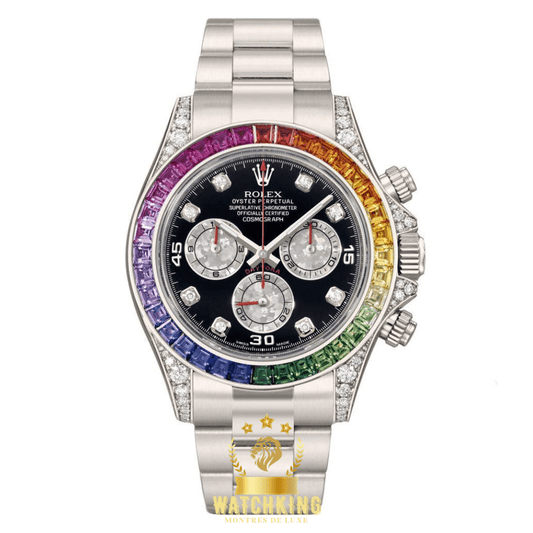 Rolex Daytona Rainbow Argenté 40mm