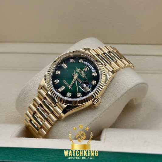 Rolex Day-date Vert Ombré Pierres 36mm