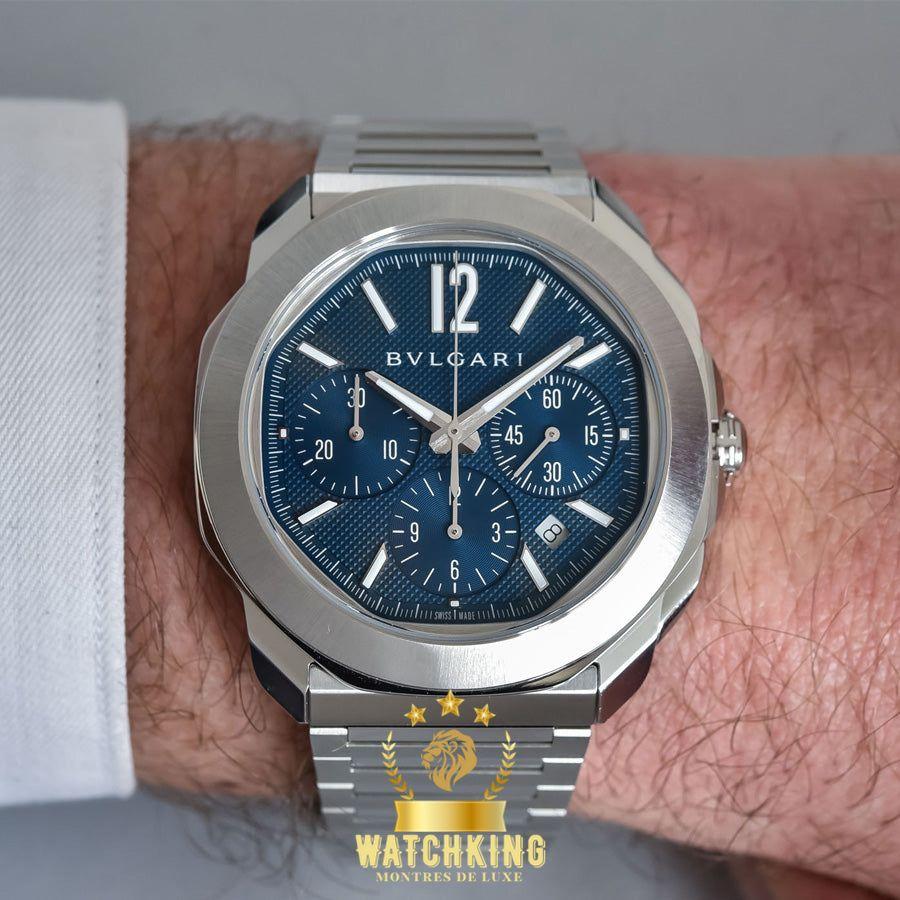 BVLGARI OCTO ROMA CHRONOGRAPH BLEU