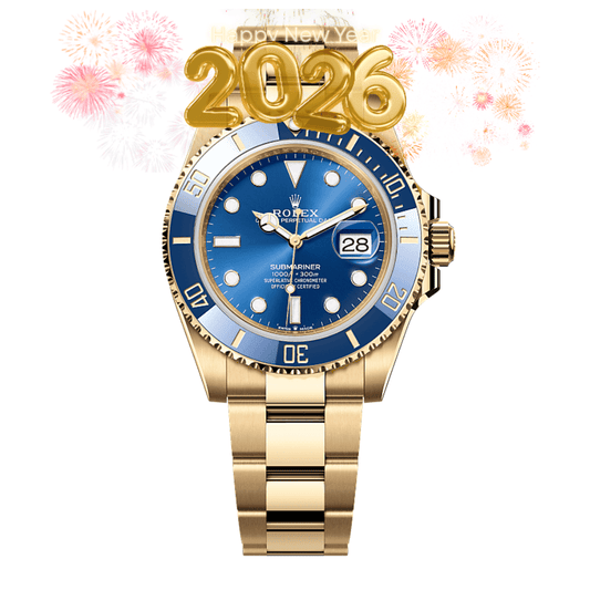 Rolex Submariner Or Jaune/Bleu