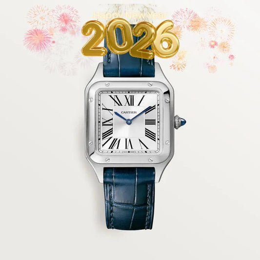 Santos-Dumont de Cartier Argenté/Bleu