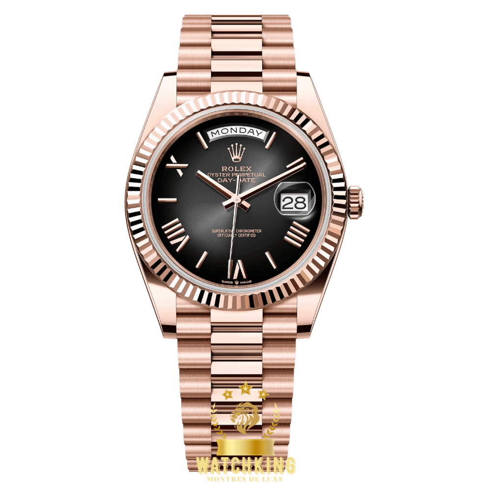 Rolex Day-Date Gris Ombré Or Rose 40mm
