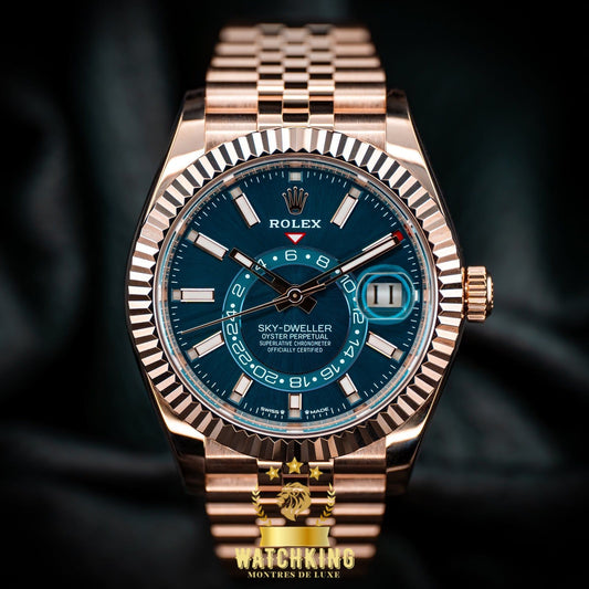 Rolex Sky-Dweller Or Rose Bleu 42mm🇨🇭