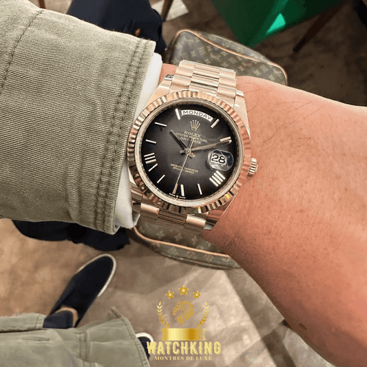 Rolex Day-Date Gris Ombré Or Rose 40mm