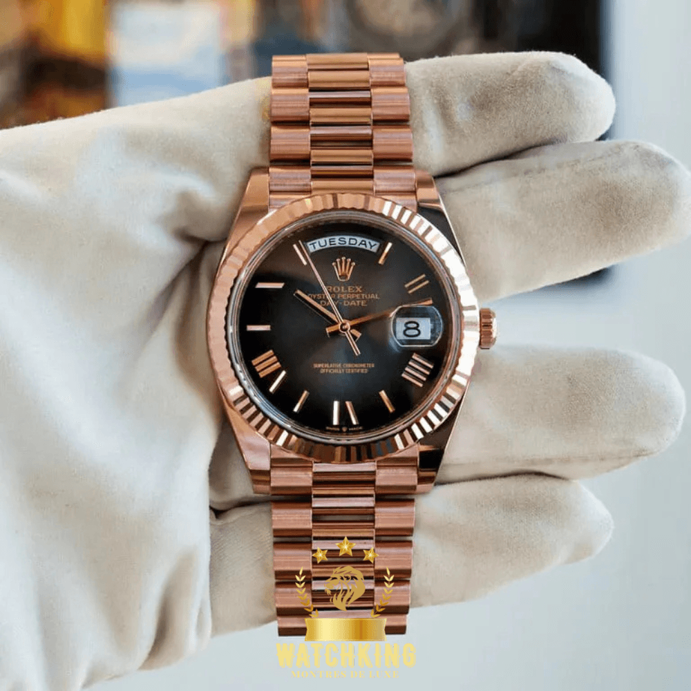 Rolex Day-Date Gris Ombré Or Rose 40mm