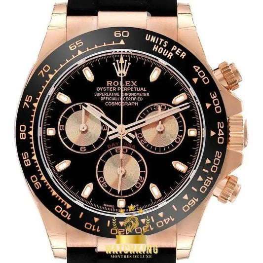 Rolex Cosmograph Daytona Caoutchouc Or Rose/Noir 40mm