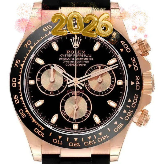 Rolex Cosmograph Daytona Caoutchouc Or Rose/Noir 40mm