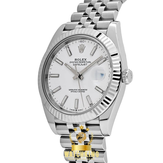 Rolex Datejust Blanc Jubilee 41mm