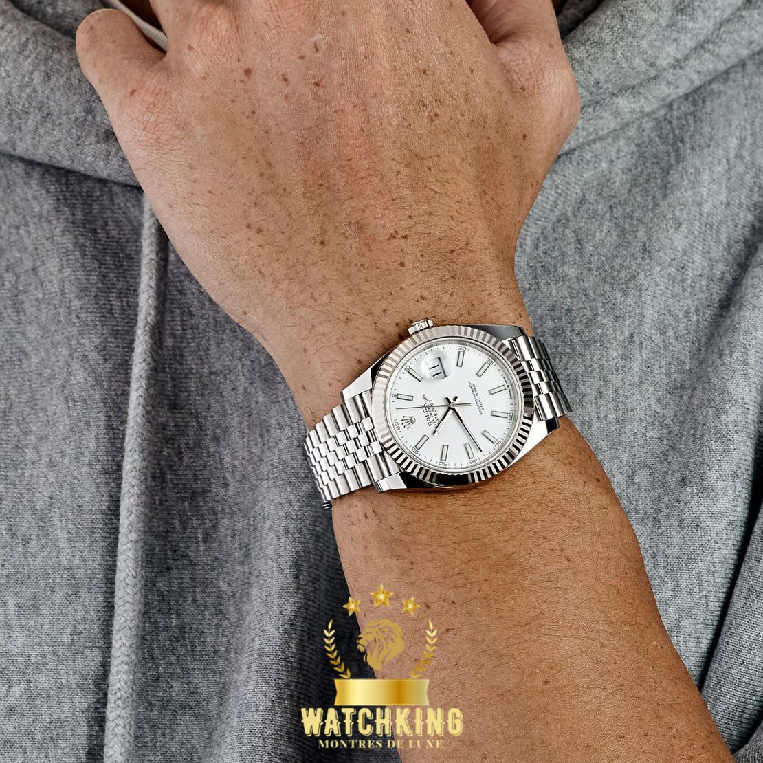 Rolex Datejust Blanc Jubilee 41mm