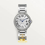 Ballon Bleu Strass Argenté 36mm -  by My Store - 
