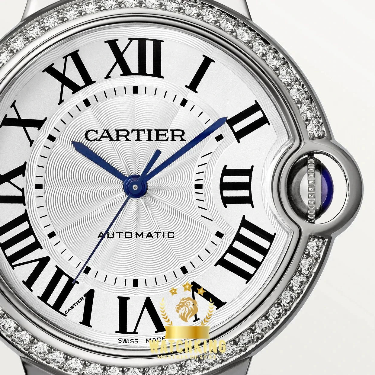 Ballon Bleu Strass Argenté 36mm -  by My Store - 