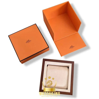 Hermès Heure H Doré Orange