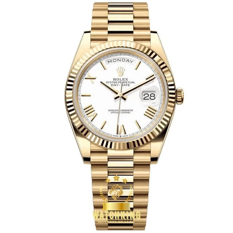 Rolex Day-Date Romain Or Jaune 40mm Prix Maroc
