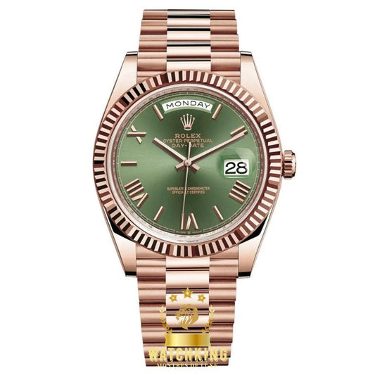 Rolex Day-Date Or Rose Vert Olive