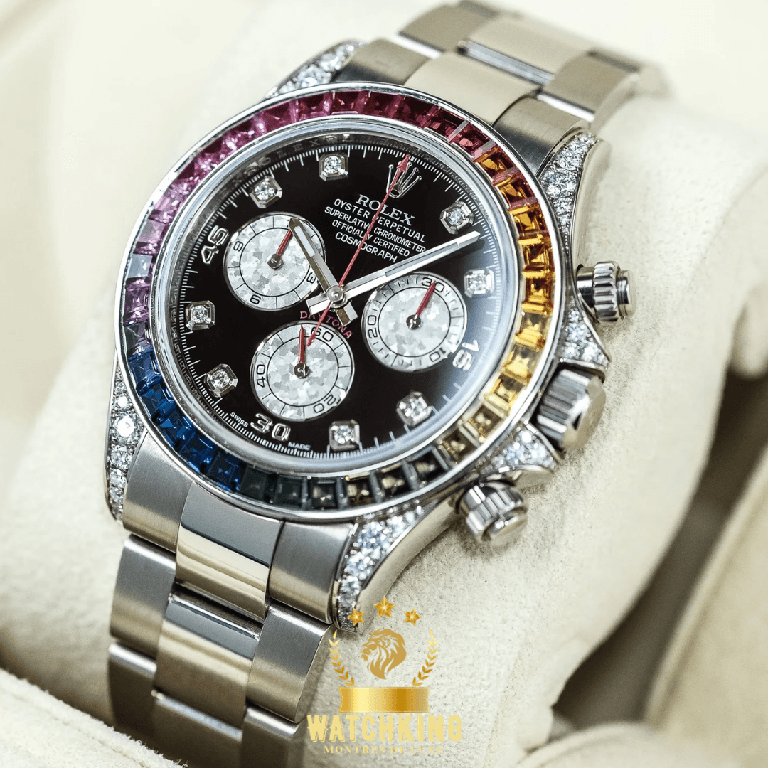 Rolex Daytona Rainbow Argenté 40mm