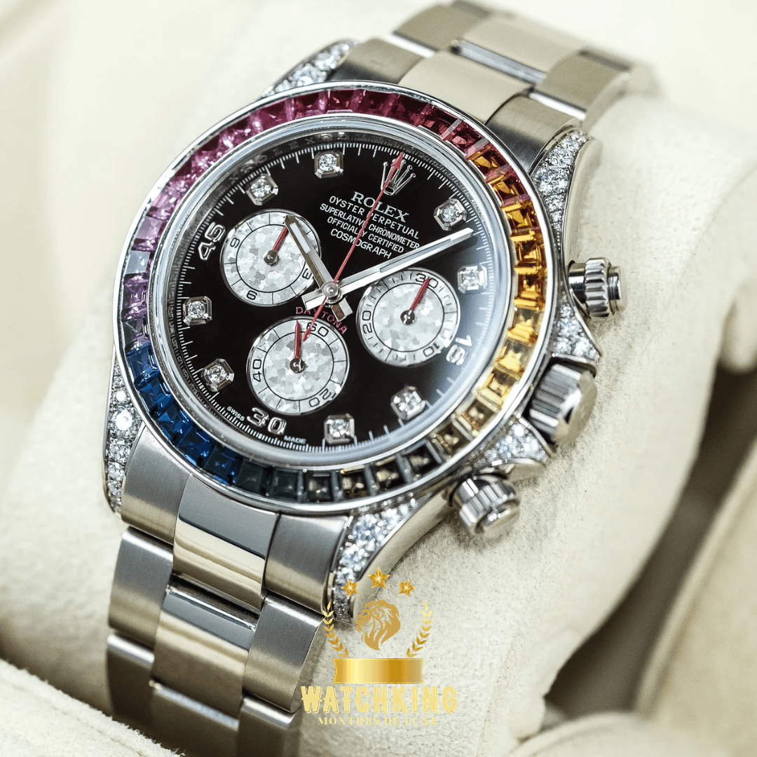 Rolex Daytona Rainbow Argenté 40mm