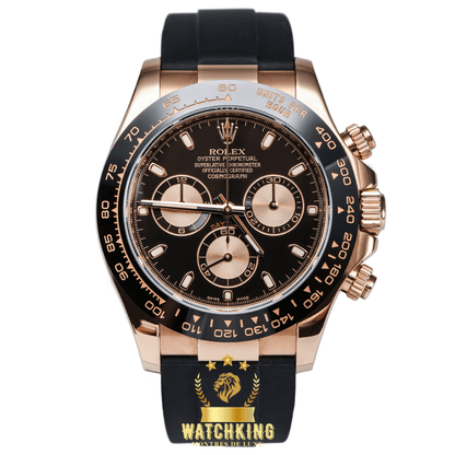 Rolex Cosmograph Daytona Caoutchouc Or Rose/Noir 40mm