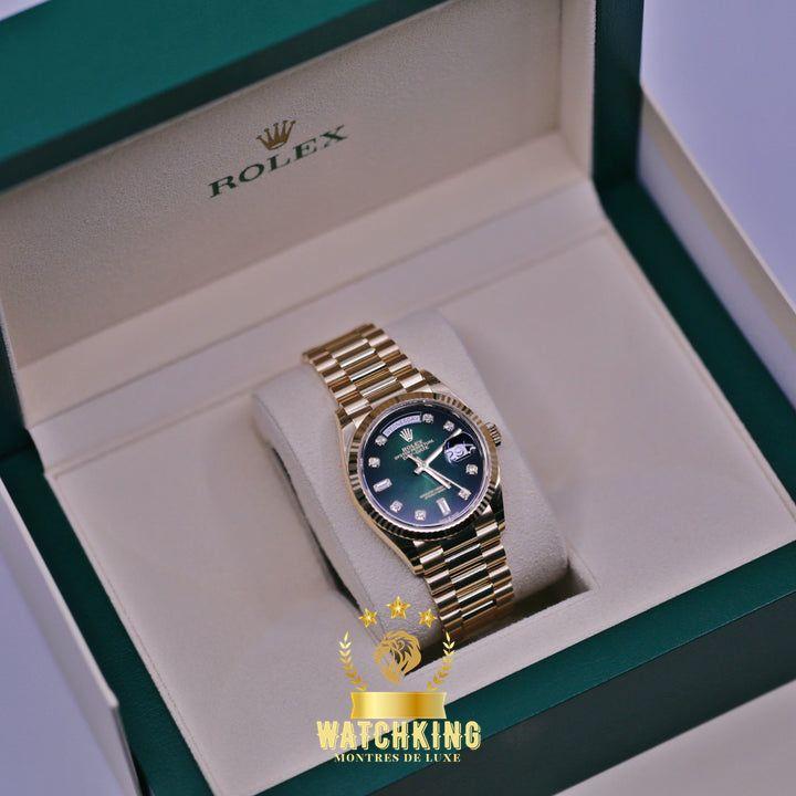 Rolex Day-date Vert Ombré Pierres 36mm