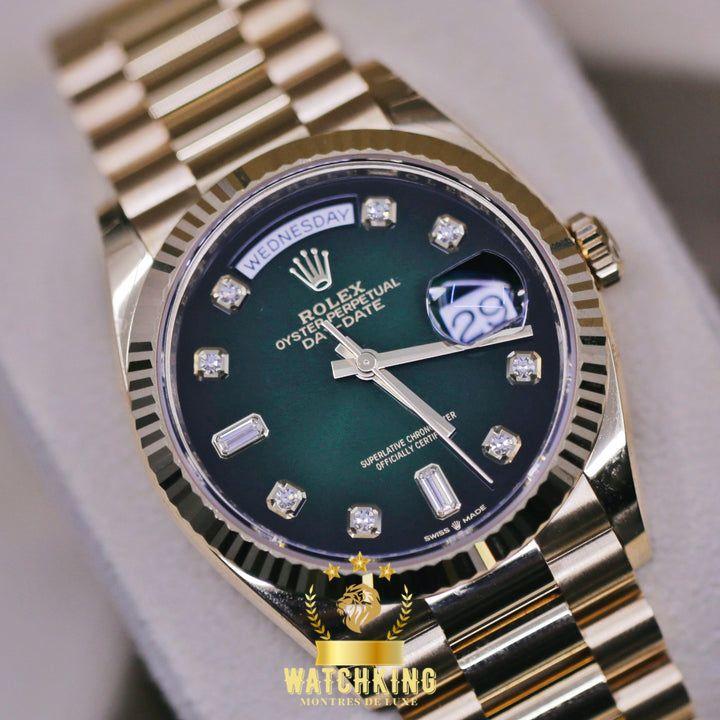Rolex Day-date Vert Ombré Pierres 36mm