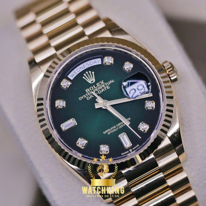 Rolex Day-date Vert Ombré Pierres 36mm
