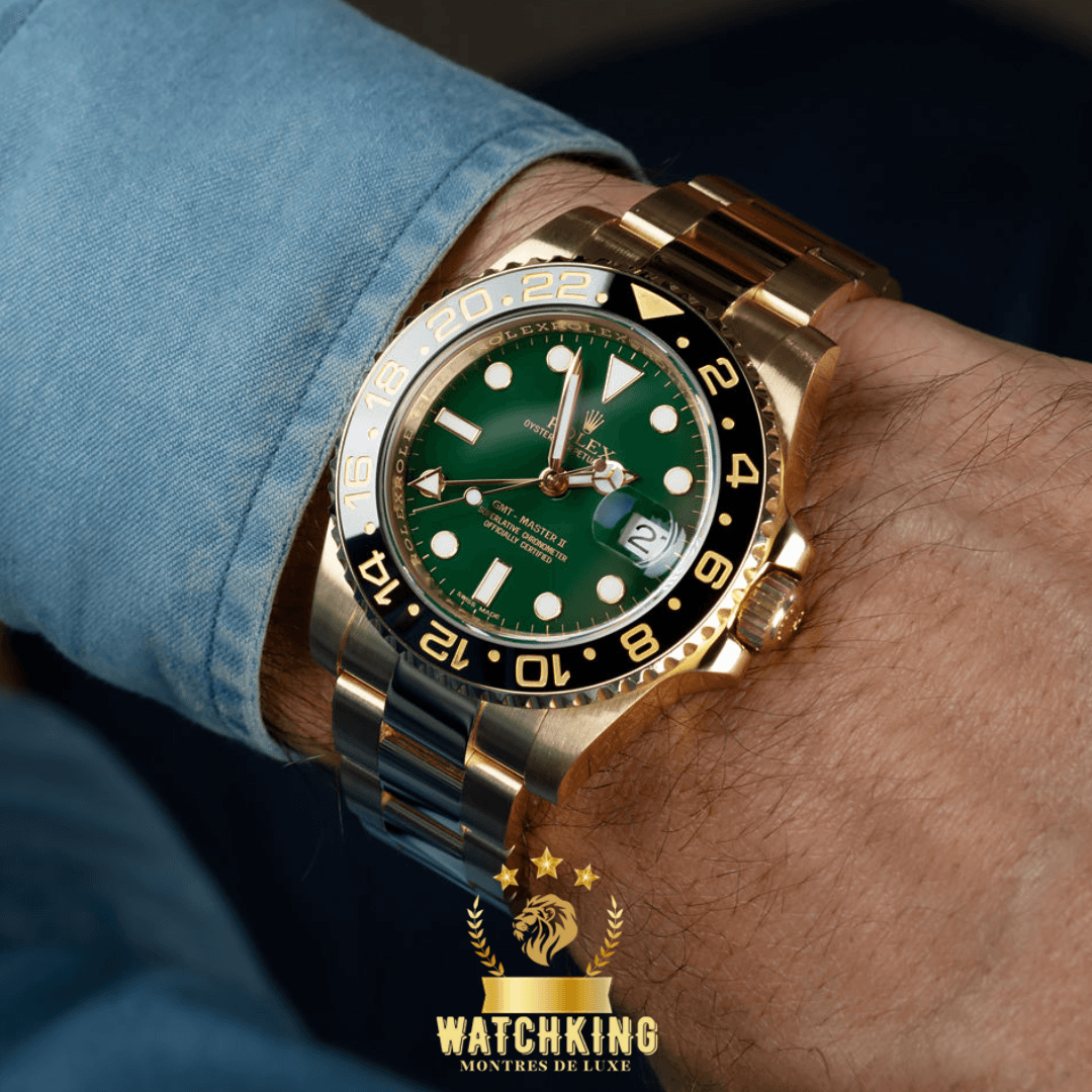 Rolex GMT-Master II Doré/Vert 40mm