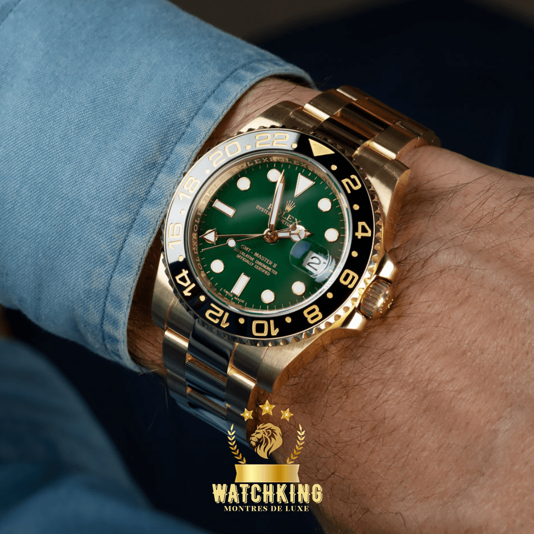 Rolex GMT-Master II Doré/Vert 40mm
