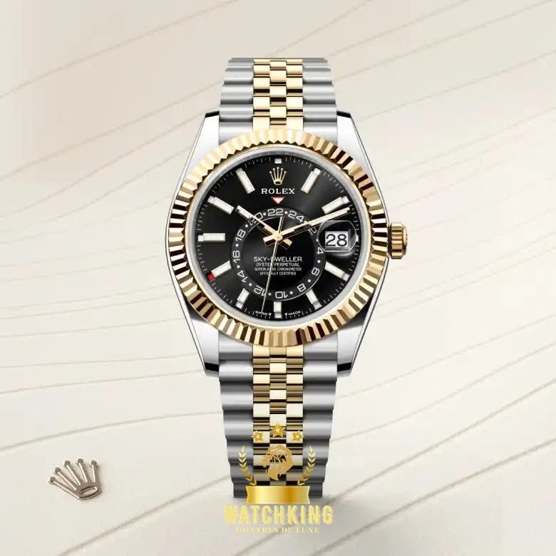 Rolex Sky-Dweller Argenté/Doré 42mm