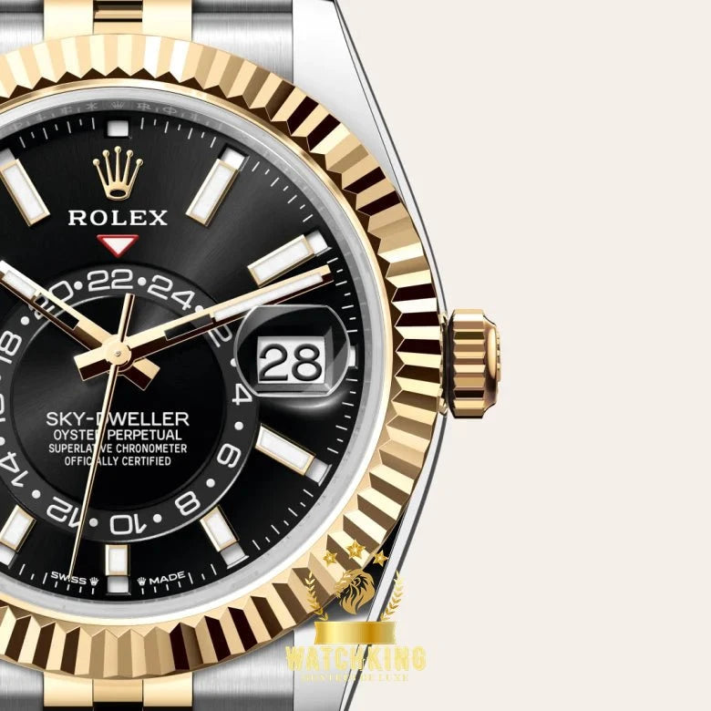 Rolex Sky-Dweller Argenté/Doré 42mm