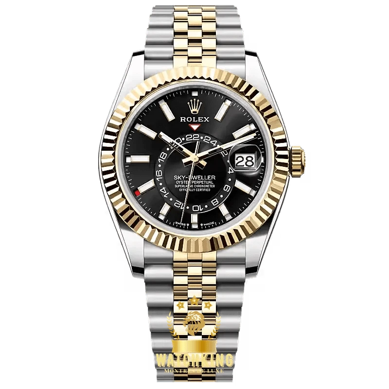 Rolex Sky-Dweller Argenté/Doré 42mm