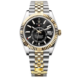 Rolex Sky-Dweller Argenté/Doré 42mm