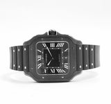 Santos de Cartier Caoutchouc Noir