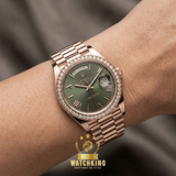 Rolex Day-date Vert Olive Sertie 36mm
