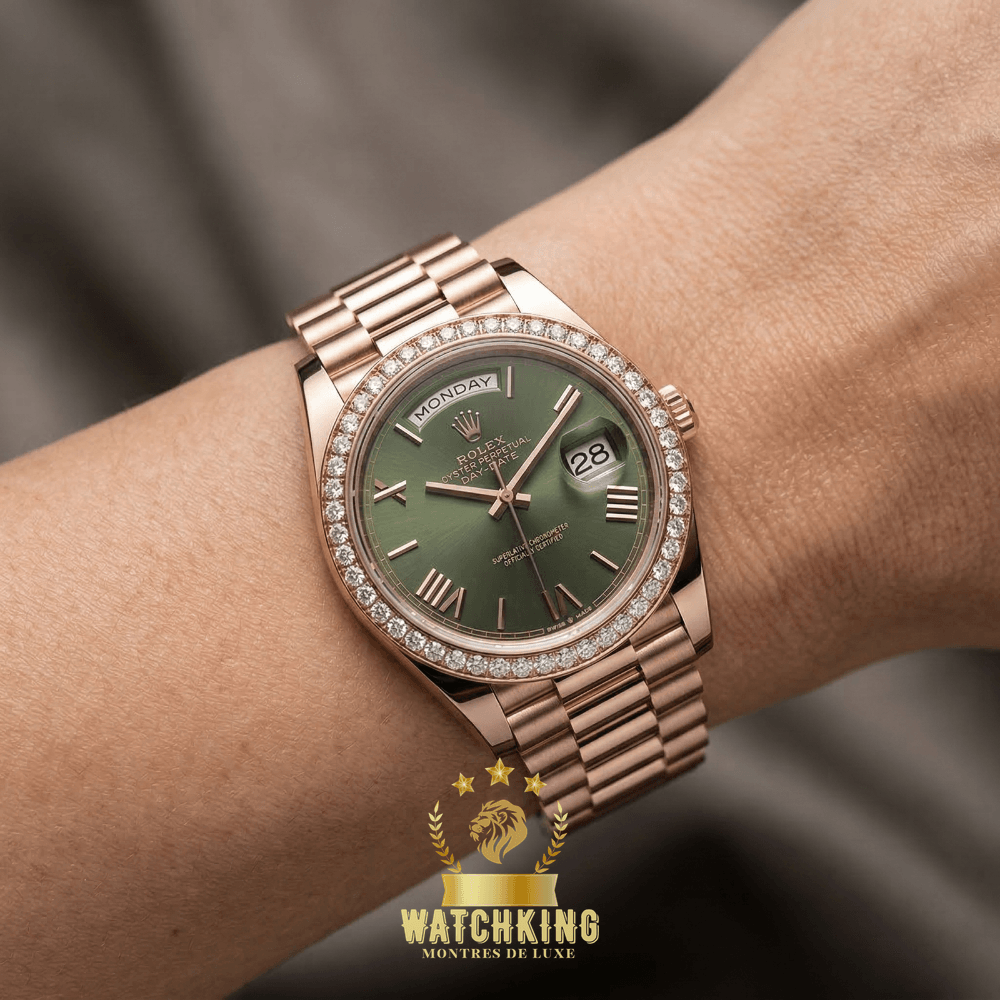 Rolex Day-date Vert Olive Sertie 36mm