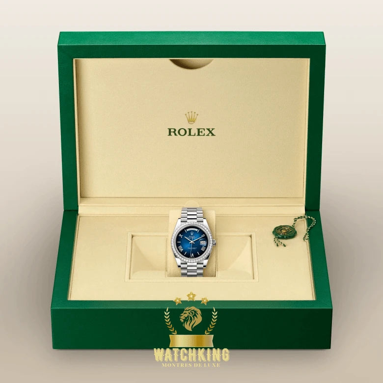 Rolex Day-date Bleu Romain Sertie 36mm
