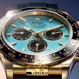 Rolex Cosmograph Daytona Caoutchouc Turquoise 40mm