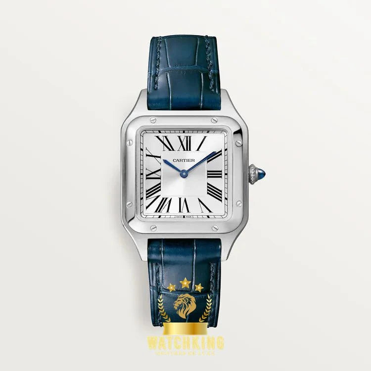 Santos-Dumont de Cartier Argenté/Bleu