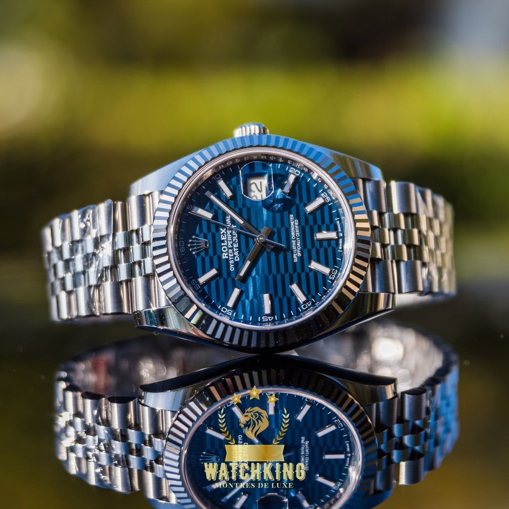 Rolex Datejust Bleu Cannelé 41mm