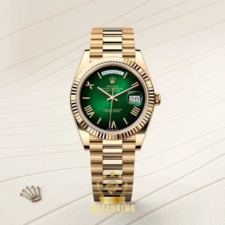 Rolex Day-date Vert Ombre Romain 40mm