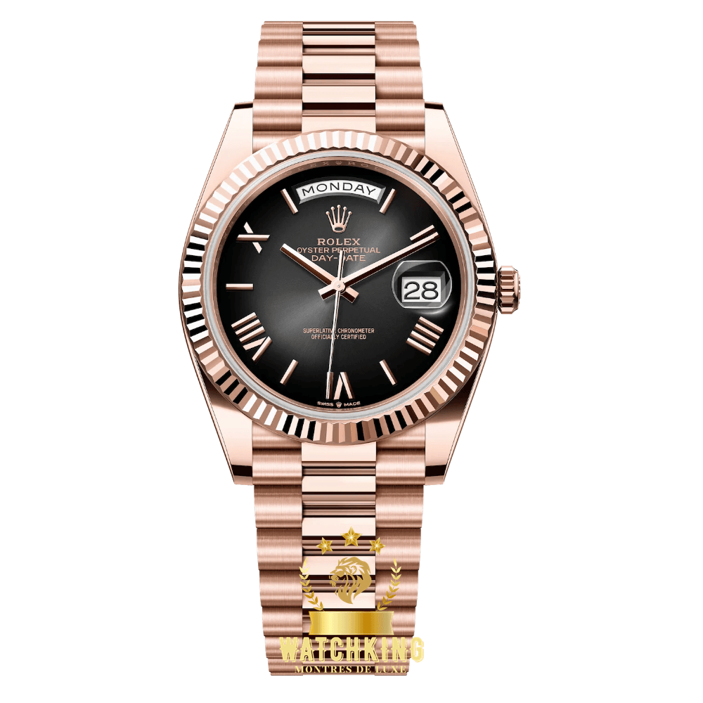 Rolex Day-Date Gris Ombré Or Rose 40mm