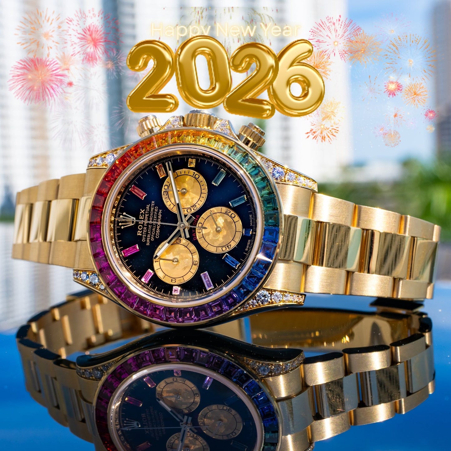 Rolex Daytona Rainbow Doré 40mm