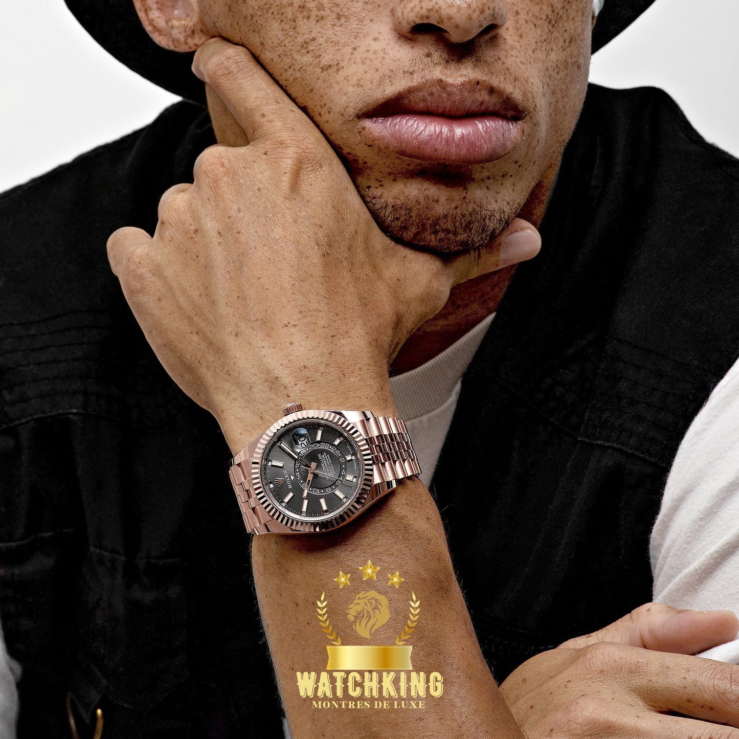Rolex Sky-Dweller Or Rose Gris 42mm