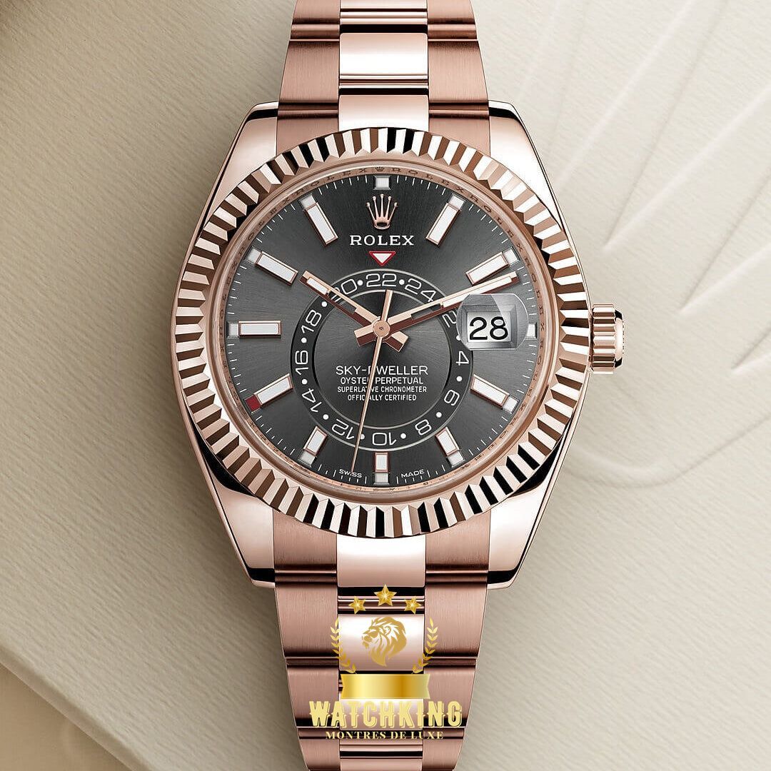 Rolex Sky-Dweller Or Rose Gris 42mm