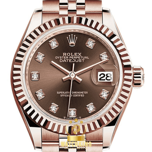 Rolex Lady-Datejust Marron 28mm