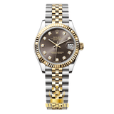 Rolex Datejust Gris/Pierres Doré Argenté 31mm